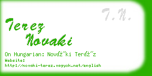 terez novaki business card